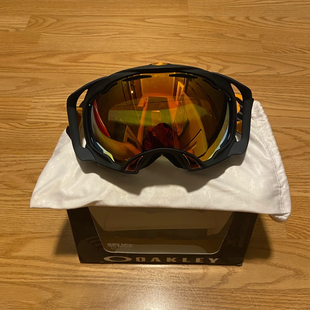 Oakley Goggles Spice Matte Black Fire Irid 59-520